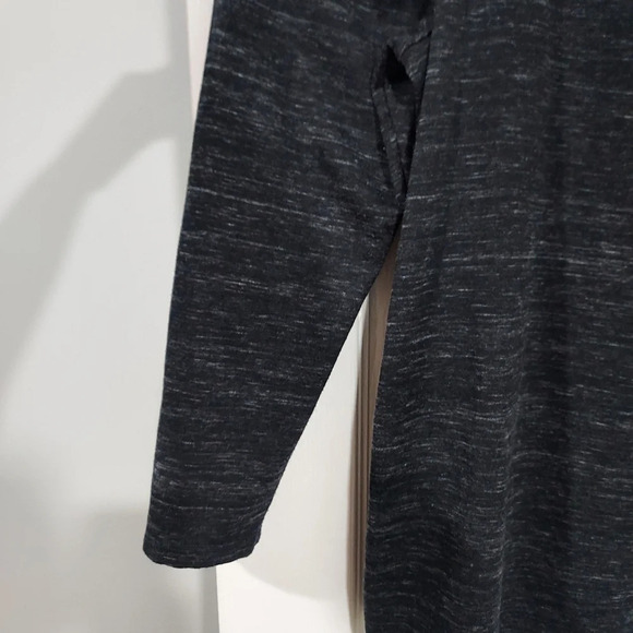 Lane Bryant Heather Black Long Sleeve Cold Shoulder Top in Size 18/20 - 2X - Picture 3 of 11